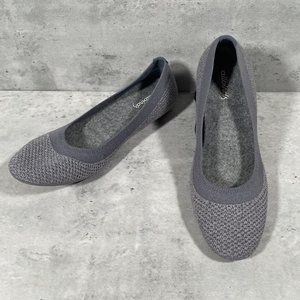 Allbirds Women's Tree Breezers Marine Blue Grey Sole Comfort Flats Size 7.5 EUC